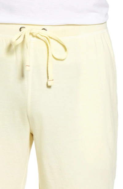 Shop Daniel Buchler Peruvian Pima Cotton Lounge Shorts In Yellow