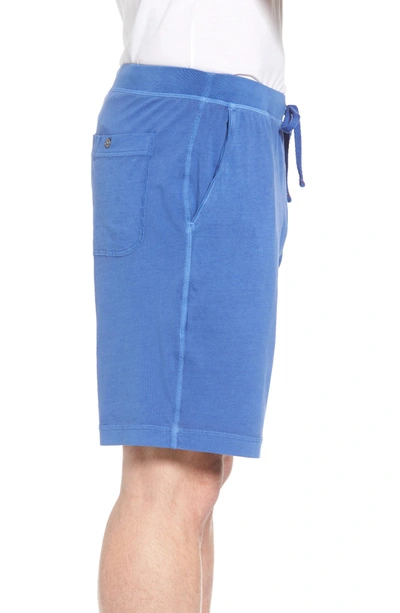 Shop Daniel Buchler Peruvian Pima Cotton Lounge Shorts In Cobalt Blue