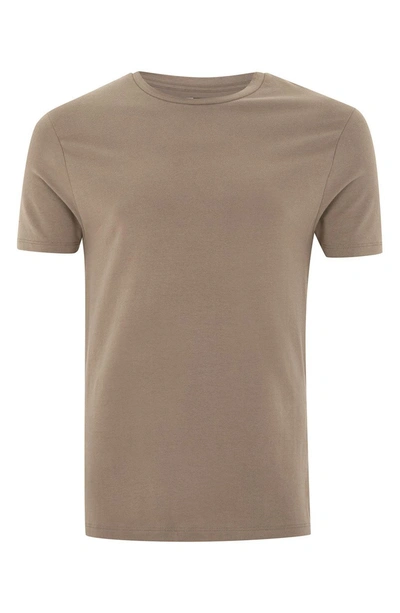 Shop Topman Ultra Muscle Fit T-shirt In Taupe