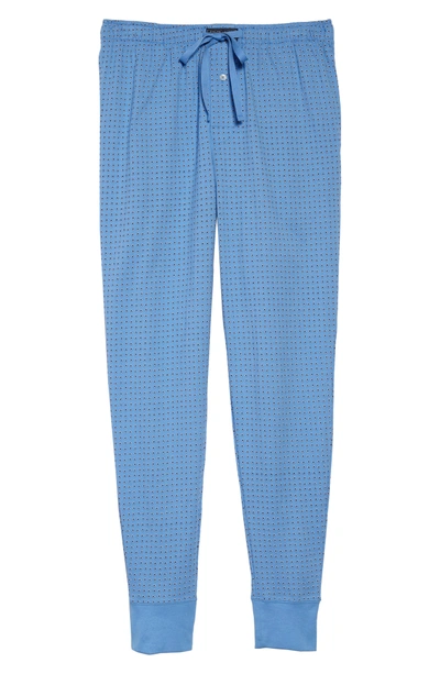 Shop Polo Ralph Lauren Pony Print Lounge Pants In Blue