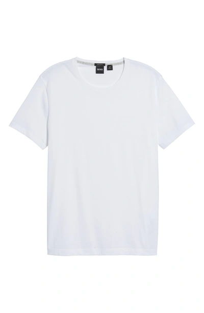 Shop Hugo Boss Tiburt Regular Fit Crewneck T-shirt In White