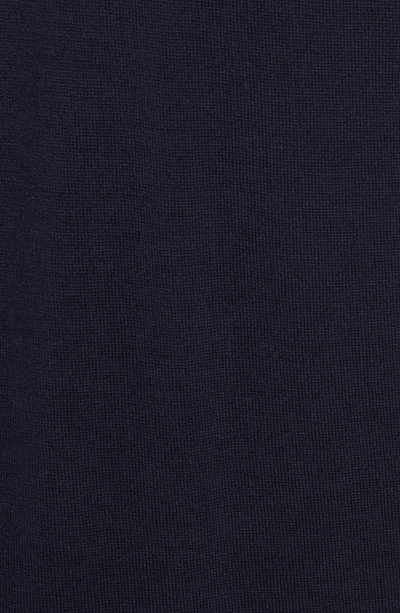 Shop John Smedley Colorblock Merino Wool Polo In Midnight/ Indigo