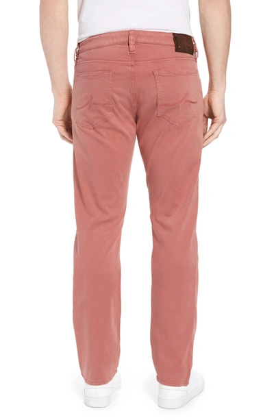 Shop 34 Heritage Courage Straight Leg Twill Pants In Brick Twill