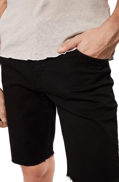 Shop J Brand Eli Cutoff Denim Shorts In Black