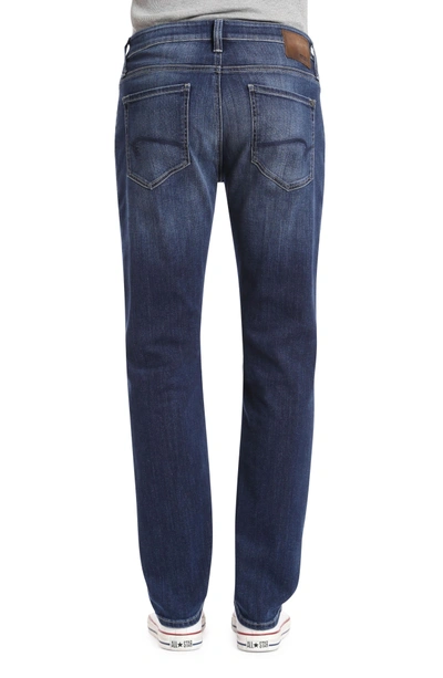 Shop Mavi Jeans Marcus Slim Straight Leg Jeans In Dark Blue Williamsburg