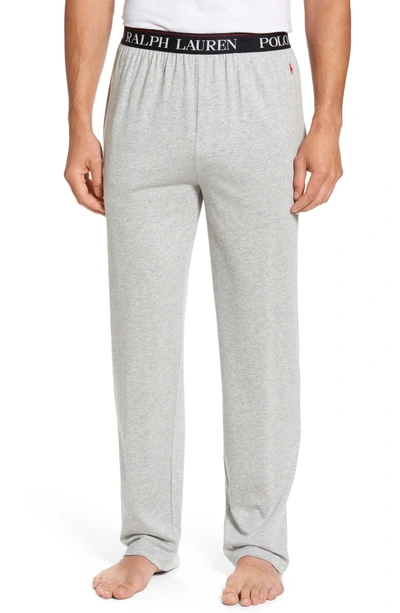 Shop Polo Ralph Lauren Cotton & Modal Lounge Pants In Andover Heather Grey