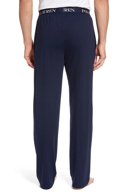 Shop Polo Ralph Lauren Cotton & Modal Lounge Pants In Cruise Navy