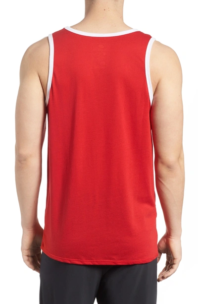 Shop Nike 'ace Sportswear Logo' Graphic Tank In University Red/ Black