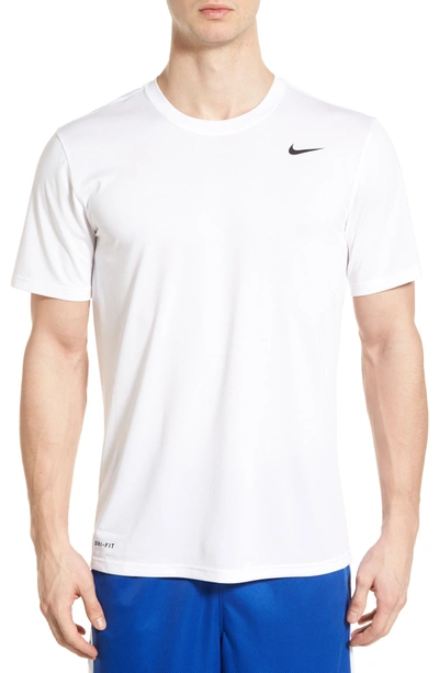 Shop Nike Legend 2.0 Dri-fit Graphic T-shirt In White/black/black