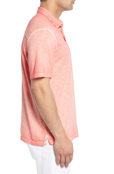 Shop Tommy Bahama Suncoast Shores Slub Jersey Polo In Electric Coral