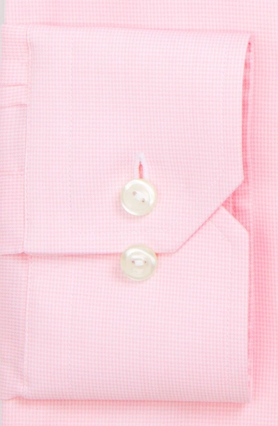 Shop Eton Contemporary Fit Houndstooth Dress Shirt In Pink