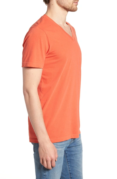 Shop James Perse Short Sleeve V-neck T-shirt In Basketball