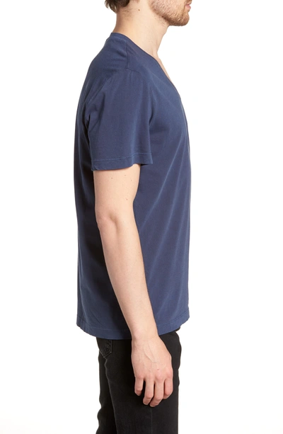 Shop James Perse Short Sleeve V-neck T-shirt In Admiral