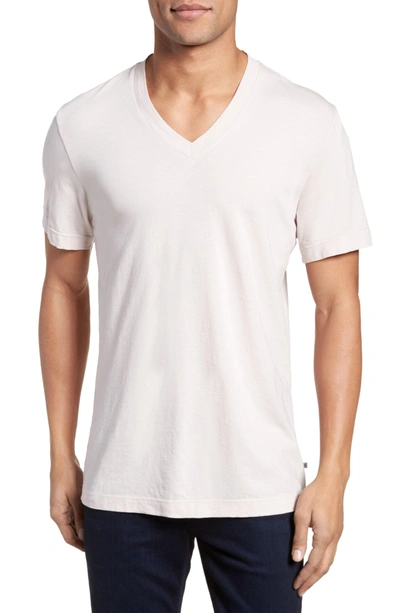 Shop James Perse Short Sleeve V-neck T-shirt In Rinse