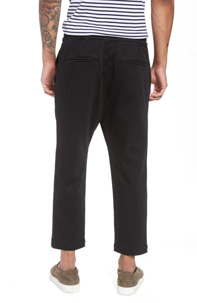 Shop Hudson Leo Drop Crotch Pants In Black