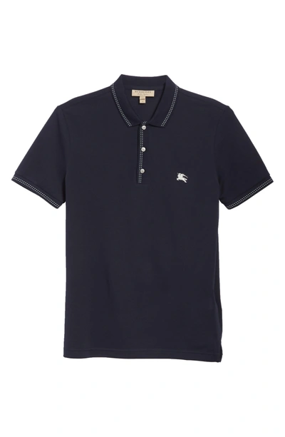 Shop Burberry Kenforth Polo In Navy