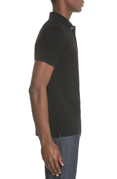 Shop Burberry Kenforth Polo In Black
