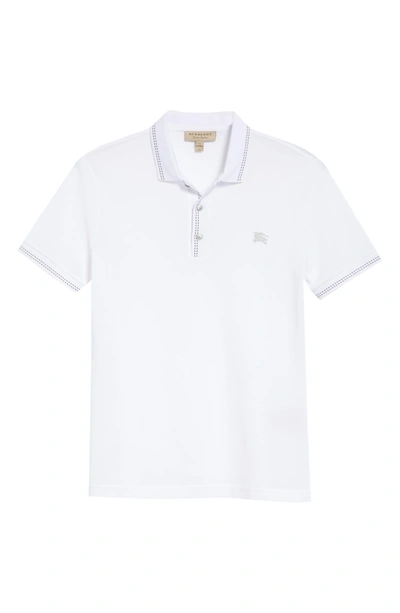 Shop Burberry Kenforth Polo In White