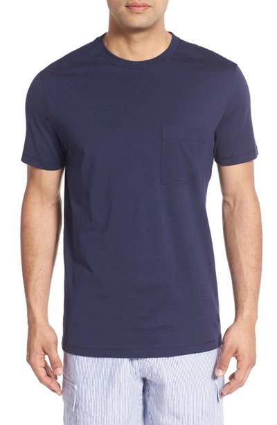 Shop Vilebrequin Pocket T-shirt In Navy Blue