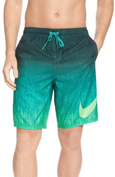 Shop Nike Breaker Swim Trunks In Clear Emerald
