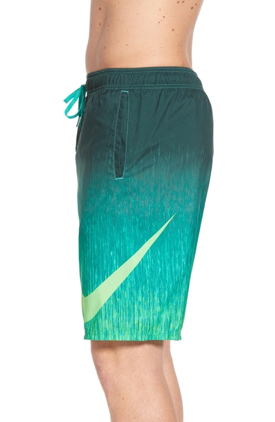 Shop Nike Breaker Swim Trunks In Clear Emerald