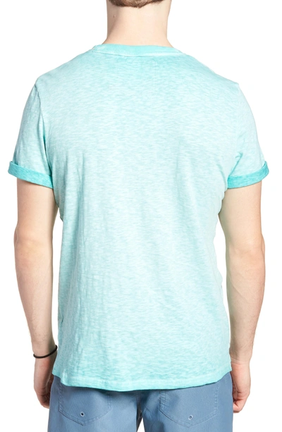 Shop Superdry Orange Label Low Roller T-shirt In Fluro Aqua