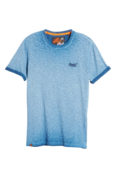 Shop Superdry Orange Label Low Roller T-shirt In Navy