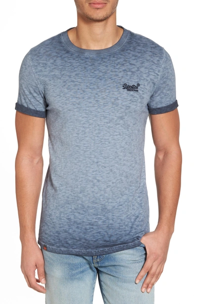 Shop Superdry Orange Label Low Roller T-shirt In Resort Navy