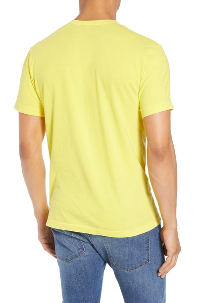 Shop James Perse Crewneck Jersey T-shirt In Sunshine P