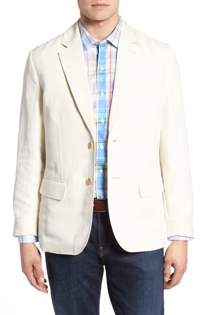 Shop Tommy Bahama Monterey Silk & Linen Blazer In Warm Sand