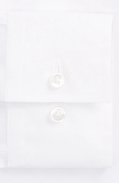 Shop Hugo Boss Jason Slim Fit Solid Stretch Dress Shirt In White