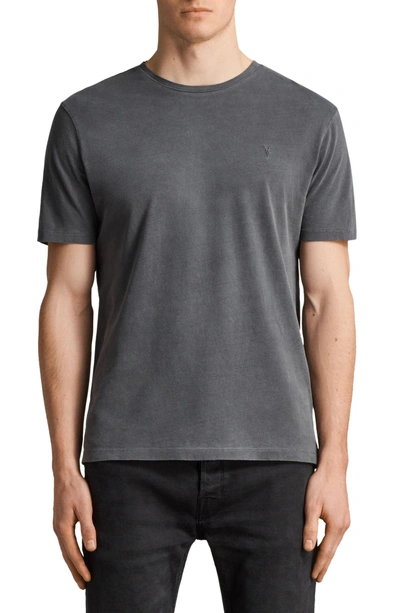 Shop Allsaints Ossage Slim Fit Crewneck T-shirt In Heath Grey