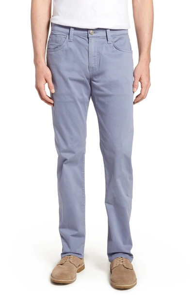 Shop Mavi Jeans Zach Straight Fit Twill Pants In Stone Washed Twill