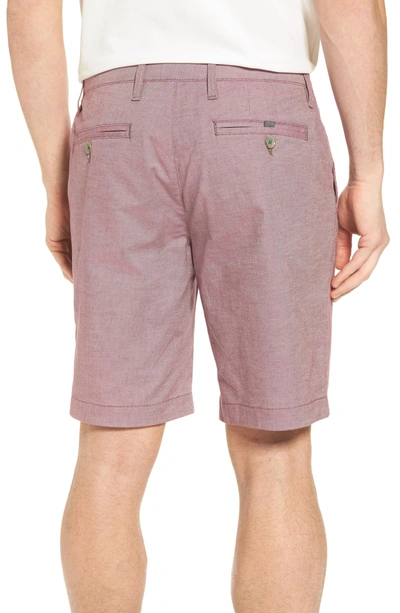 Shop Ted Baker Herbott Stretch Cotton Shorts In Pink