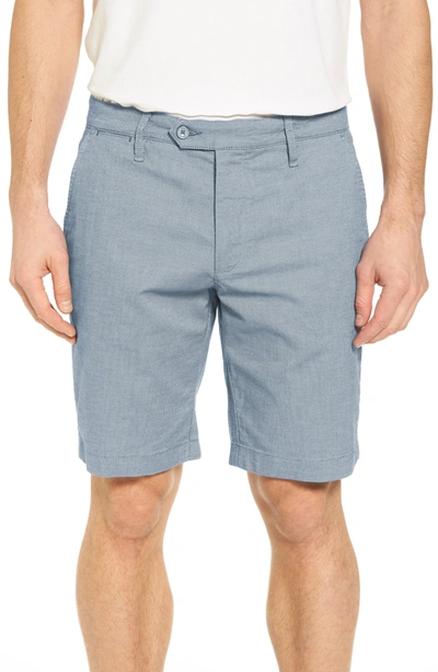 Shop Ted Baker Herbott Stretch Cotton Shorts In Light Blue