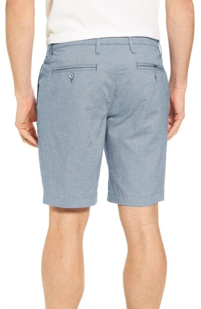 Shop Ted Baker Herbott Stretch Cotton Shorts In Light Blue