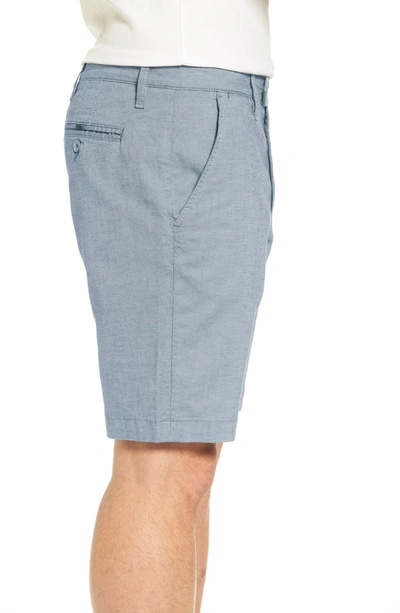 Shop Ted Baker Herbott Stretch Cotton Shorts In Light Blue