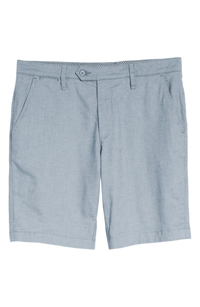 Shop Ted Baker Herbott Stretch Cotton Shorts In Light Blue