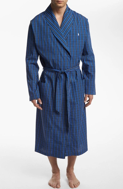 Shop Polo Ralph Lauren Woven Robe In Harwich Plaid