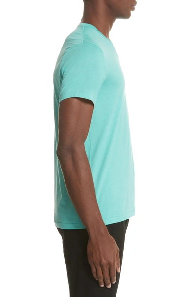 Shop Burberry Jadford Standard Fit V-neck Tee In Turquoise