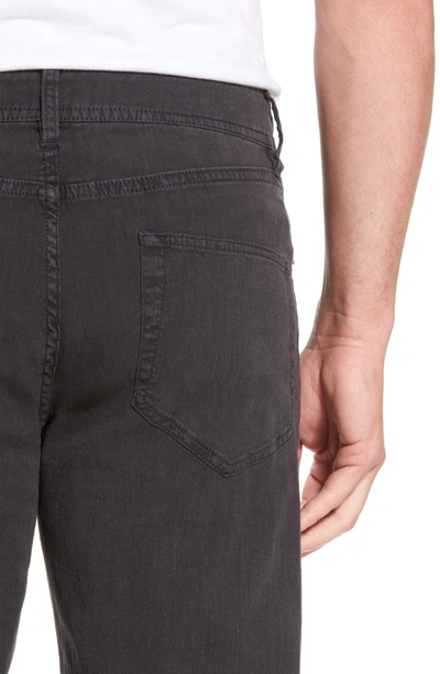 Shop James Perse Straight Leg Five-pocket Pants In Carbon Pigment