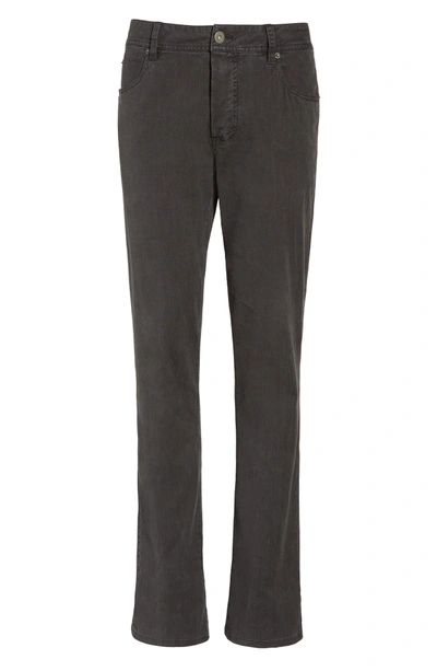 Shop James Perse Straight Leg Five-pocket Pants In Carbon Pigment