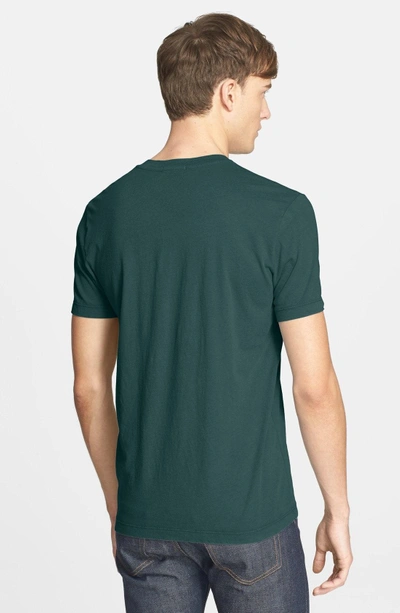 Shop James Perse Short Sleeve V-neck T-shirt In Laurel