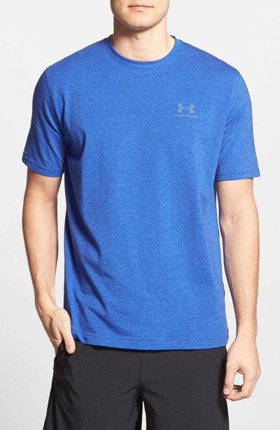 Shop Under Armour 'sportstyle' Charged Cotton Loose Fit Logo T-shirt In Royal/ Steel