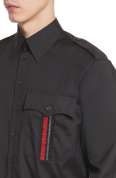 Shop Dsquared2 Military Shirt In Black