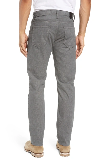 Shop Ag Tellis Slim Fit Stretch Plaid Pants In Smoke Grey Fpdsmg