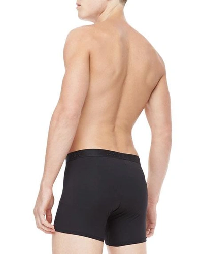 Shop Derek Rose Jack Pima Cotton Stretch Trunks, Black