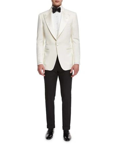 Shop Tom Ford Windsor Base Dinner Jacket, White