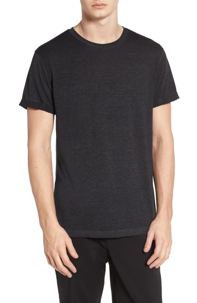 Shop Scotch & Soda Ausbrenner T-shirt In Black Melange