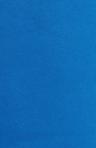 Shop Nike Sportswear Air Fleece Shorts In Blue Nebula/ Anthracite/ White